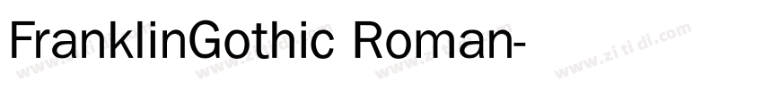 FranklinGothic Roman字体转换